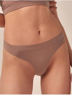 Трусы стринги MY PE041 chocolate, Цвет: коричневый, Размеры: S