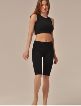 Топ в рубчик MY TO048 nero, Цвет: черный, Размеры: S, изображение 3