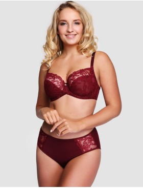 Мягкий бюстгальтер с вышивкой Senselle MERRIMENT 1010023 бургундское вино, Цвет: бургундское вино, Размеры: 75E, изображение 5