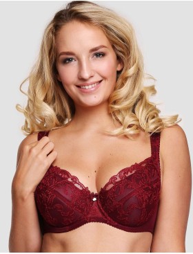 Бюстгальтер на поролоне Senselle MERRIMENT 1150022 бургундское вино, Цвет: бургундское вино, Размеры: 105E, изображение 3