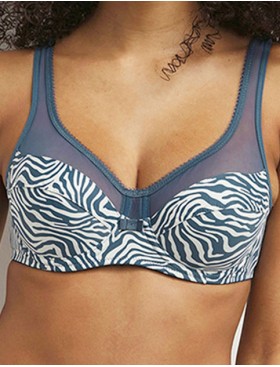 Бюстгальтер с мягкой чашкой Dim GENEROUS 3983 зебра, Цвет: зебра, Размеры: 90D