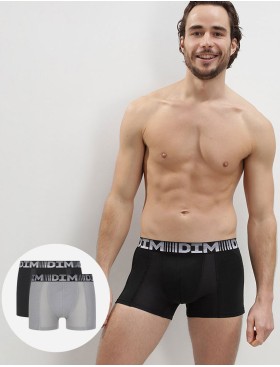 Мужские боксеры в наборе (2 шт) Dim 01N1 черный/серый, Цвет: черный/серый, Размеры: S