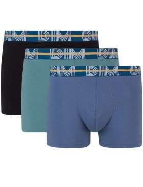 Трусы мужские боксеры в наборе (3 шт) Dim 01QU синий/зеленый/черный, Цвет: синий/зеленый/черный, Размеры: S, изображение 2