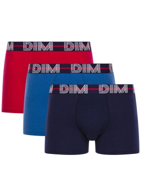 Трусы мужские боксеры в наборе (3 шт) Dim 01QU красный/темно-синий/синий, Цвет: красный/темно-синий/, Размеры: M, изображение 2