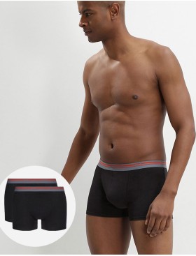 Трусы-боксеры в наборе (2 шт) Dim 06XP черный, Цвет: черный/черный, Размеры: M