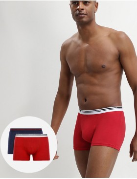 Трусы-боксеры в наборе (2 шт) Dim 06XP красный/синий, Цвет: красный/синий, Размеры: M