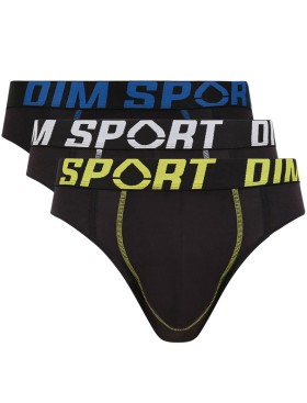 Мужские трусы слипы в наборе (3 шт) Dim 08EY черный, Цвет: черный, Размеры: S, изображение 2
