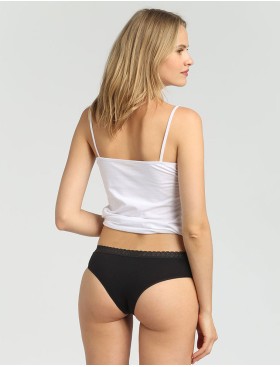 Набор хлопковых трусов Dim ECO 09AK (2 шт) черный и белый, Цвет: черный/белый, Размеры: XXS/XS, изображение 4