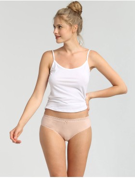 Набор хлопковых трусов Dim ECO 09AK (2 шт) телесный, Цвет: телесный/телесный, Размеры: XXS/XS, изображение 3