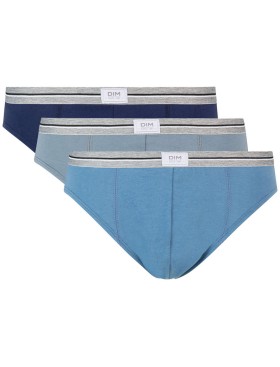 Трусы мужские слипы в наборе (3 шт) Dim 09B8 джинсовый/серый/синий, Цвет: джинсовый/серый/сини, Размеры: L, изображение 2