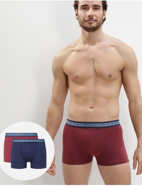 Трусы мужские боксеры набор (2 шт) Dim 0A6C красный/синий, Цвет: красный/синий, Размеры: 3XL