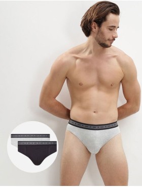 Набор мужских трусов (2 шт) Dim 0A6D черный/серый, Цвет: черный/серый, Размеры: M