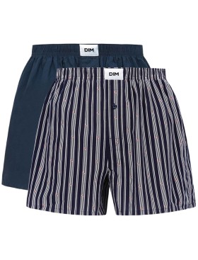 Свободные трусы мужские набор (2 шт) Dim 0ARM полоски/индиго батик, Цвет: полоски/индиго батик, Размеры: S, изображение 2