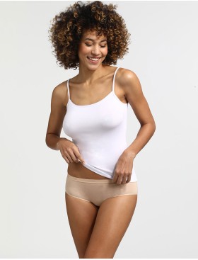 Набор хлопковых трусов Dim LES POCKETS COTON 4H01/3 белый/телесный/черный - 3 штуки, Цвет: белый/телесный/черны, Размеры: XXS/XS, изображение 3