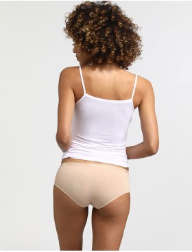 Набор хлопковых трусов Dim LES POCKETS COTON 4H01/3 белый/телесный/черный - 3 штуки, Цвет: белый/телесный/черны, Размеры: XXS/XS, изображение 4