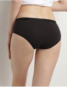 Набор хлопковых трусов Dim LES POCKETS COTON 4H01/5 черный/телесный/белый/серый - 5 штук, Цвет: черный/телесный/белы, Размеры: S/M, изображение 2