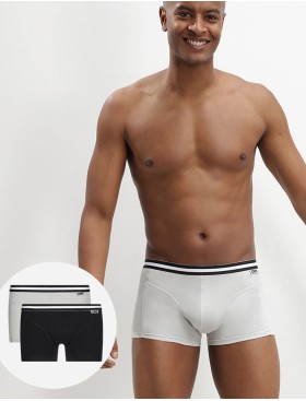 Трусы мужские боксеры набор (2 шт) Dim 6578/2 черный/серый, Цвет: черный/серый, Размеры: M