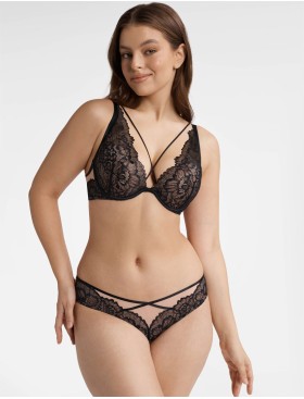 Трусики бразилиана Esotiq KATIE 40564 черно-бежевый, Цвет: черный+бежевый, Размеры: S, изображение 3