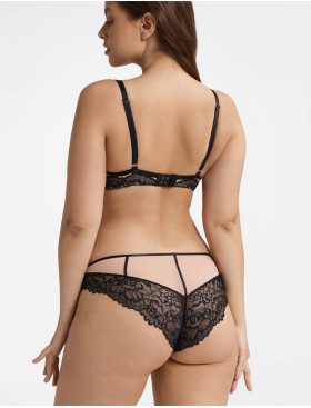 Кружевной бюстгальтер пуш-ап Esotiq KATIE 40561 черно-бежевый, Цвет: черный+бежевый, Размеры: 70E, изображение 9