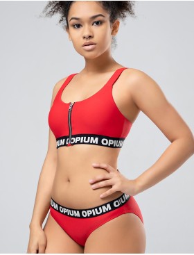 Красный спортивный купальник Opium SF-51, Цвет: красный, Размеры: L