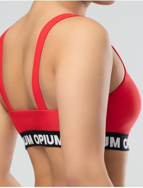 Красный спортивный купальник Opium SF-51, Цвет: красный, Размеры: L, изображение 4