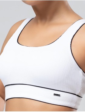 Черно-белый купальник с высокими плавками Opium SF-55, Цвет: черно-белый, Размеры: L, изображение 3