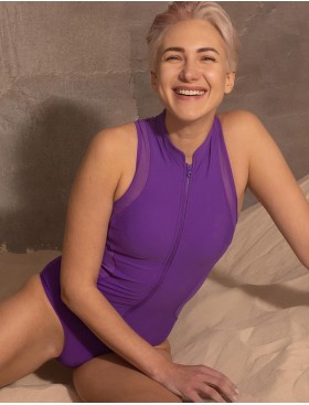 Спортивный купальник Opium SF-61, Цвет: фиолетовый, Размеры: S, изображение 4