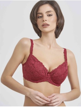 Бюстгальтер балконет пуш-ап Simona M 870 румба, Цвет: румба, Размеры: 90D, изображение 6