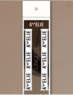 Бретель тканевая с логотипом Amelie 2114 12 мм белый, Цвет: белый, Размеры: UN