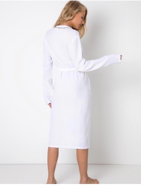 Хлопковый халат Aruelle MIRIAM WHITE, Цвет: белый, Размеры: S, изображение 2