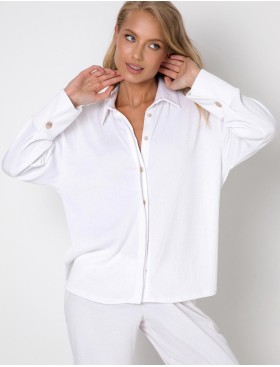 Домашний комплект с брюками Aruelle SIMONE SET, Цвет: белый, Размеры: S