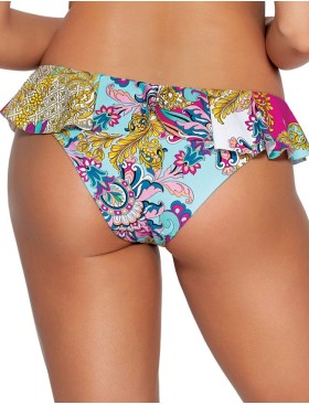 Плавки бразилиана с оборкой Ava TURQUOISE PAISLEY SF161/11, Цвет: мульти, Размеры: M, изображение 2