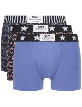 Набор мужских боксеров (3 шт) Dim 0C6D черный набивной/синий, Цвет: черный набивной/сини, Размеры: S, изображение 2