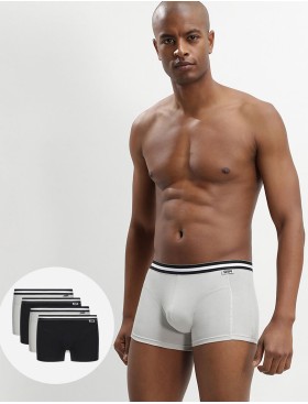 Трусы мужские боксеры набор (4 шт) Dim 6578/4 черный/серый, Цвет: черный/серый, Размеры: S