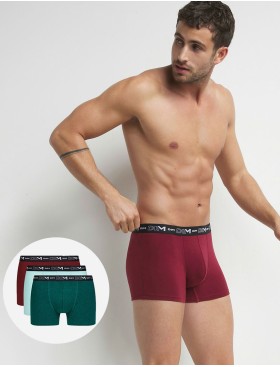 Набор мужских боксеров (3 шт) Dim 6596/3 мята/зеленый/бордо, Цвет: мята/зеленый/бордо, Размеры: M