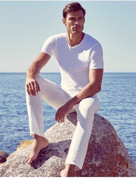 Футболка мужская в наборе (2 шт) Dim X-TEMP 040X белый, Цвет: белый/белый, Размеры: S, изображение 3