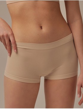 Трусы шорты с низкой посадкой MY BX086 nudo, Цвет: телесный, Размеры: S/M