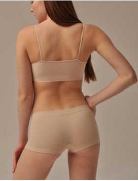 Трусы шорты с низкой посадкой MY BX086 nudo, Цвет: телесный, Размеры: S/M, изображение 2