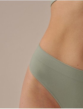 Трусы стринги с высокой посадкой MY PE044 pistache, Цвет: зеленый, Размеры: S/M, изображение 4