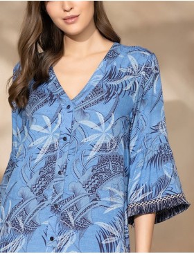 Платье халат Mia-Amore MEXICO 1835, Цвет: лазурный, Размеры: S, изображение 6