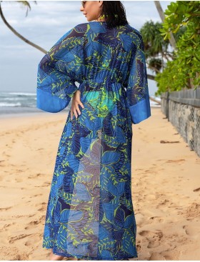 Пляжный халат Mia-Amore SARDINIA 7349, Цвет: синий, Размеры: L/XL, изображение 2