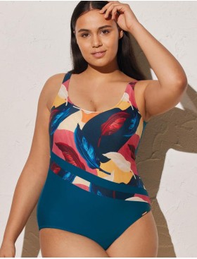 Совместный купальник Ysabel Mora 82349 WINE Y ROSAS, Цвет: мульти, Размеры: 80B