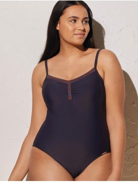 Синий закрытый купальник Ysabel Mora 82390 ESPURNA, Цвет: темно-синий, Размеры: 80B