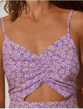 Пляжный комбинезон Ysabel Mora 85905 LITTLE FLORECITAS, Цвет: сиреневый, Размеры: XS, изображение 3