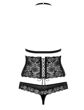 Комплект Obsessive 846 SEG с поясом, Цвет: черный, Размеры: S/M, изображение 4