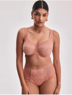 Высокие трусы слипы Alles CELESTE classic лососевый, Цвет: лососевый, Размеры: M, изображение 3