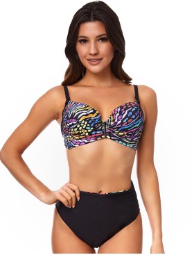 Раздельный купальник с трансформирующимися плавками Ewlon D.7213_965, Цвет: черный, Размеры: 70B, изображение 2