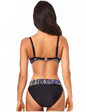 Раздельный купальник с трансформирующимися плавками Ewlon D.7213_965, Цвет: черный, Размеры: 70B, изображение 3