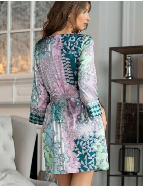 Атласная туника Mia-Amore GEOMETRY 7005, Цвет: мульти, Размеры: S/M, изображение 2