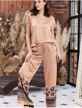 Комплект топ со штанами Mia-Amore RIANNA 1856, Цвет: песочный, Размеры: 3XL, изображение 3